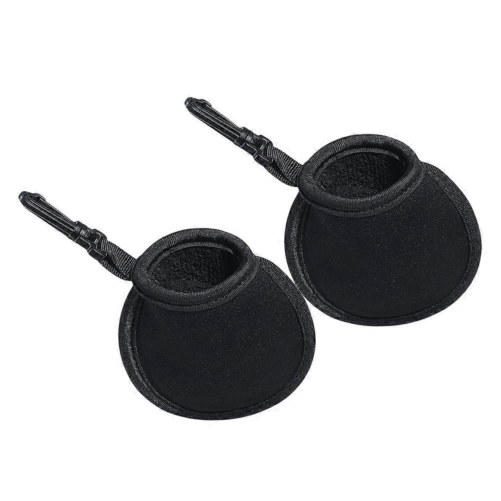 Golf Ball Washer Pocket – 2pcs Compact Cleaning Bag with Soft Lining for Protective Storage – Stylish Black Golf Accessories Pouch for Men and Golfers
