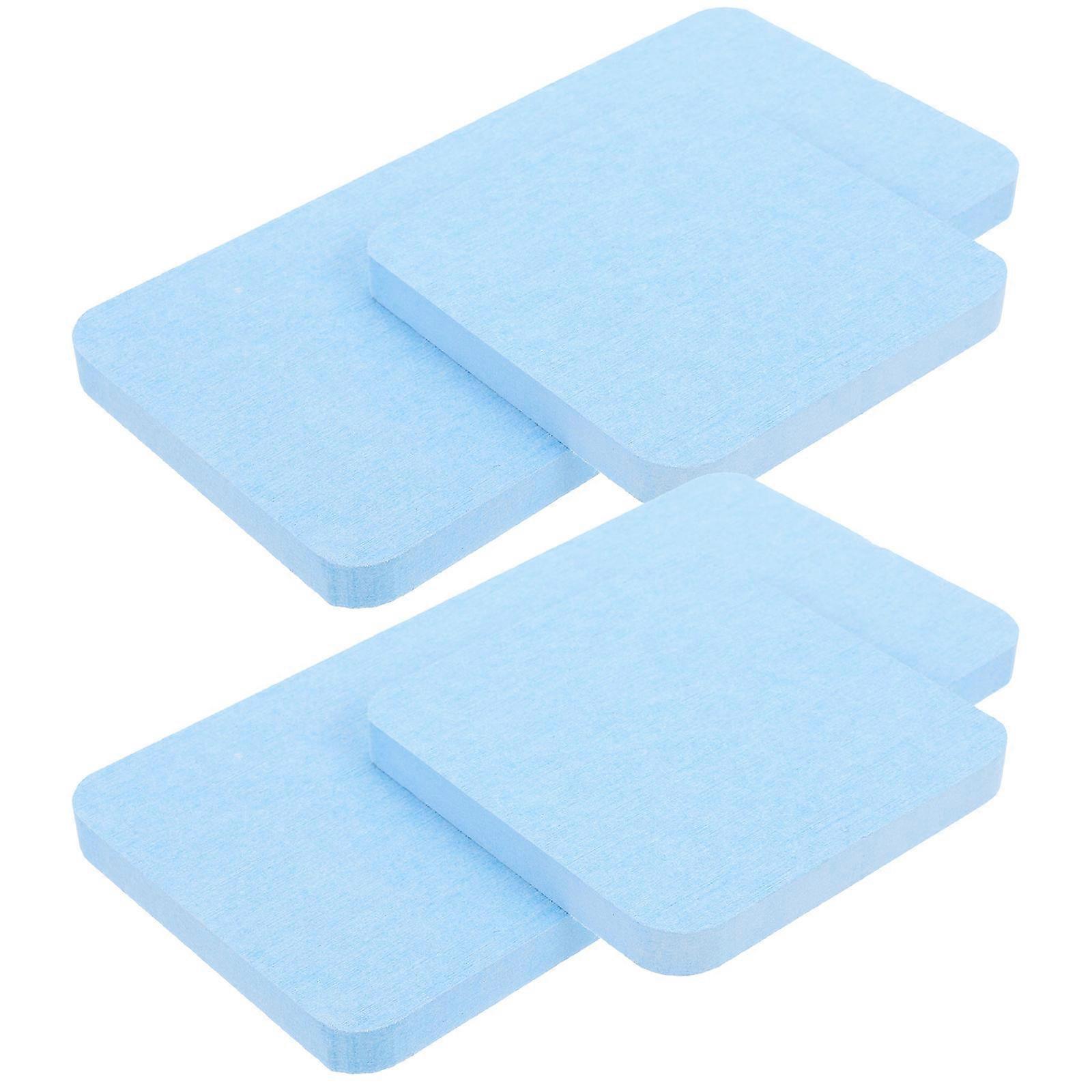 Blue Diatomite Absorbent Soap Holder and Drink Coaster Mats for Home Use Set of 4