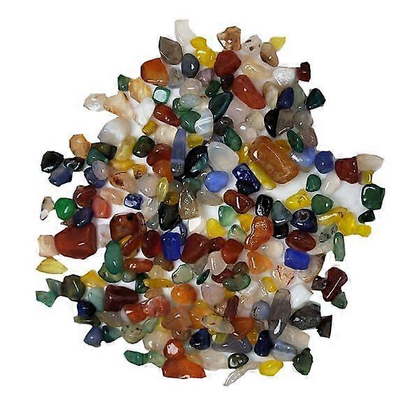 Mixed color agate stone gravel bead Shi Ying natural crystal