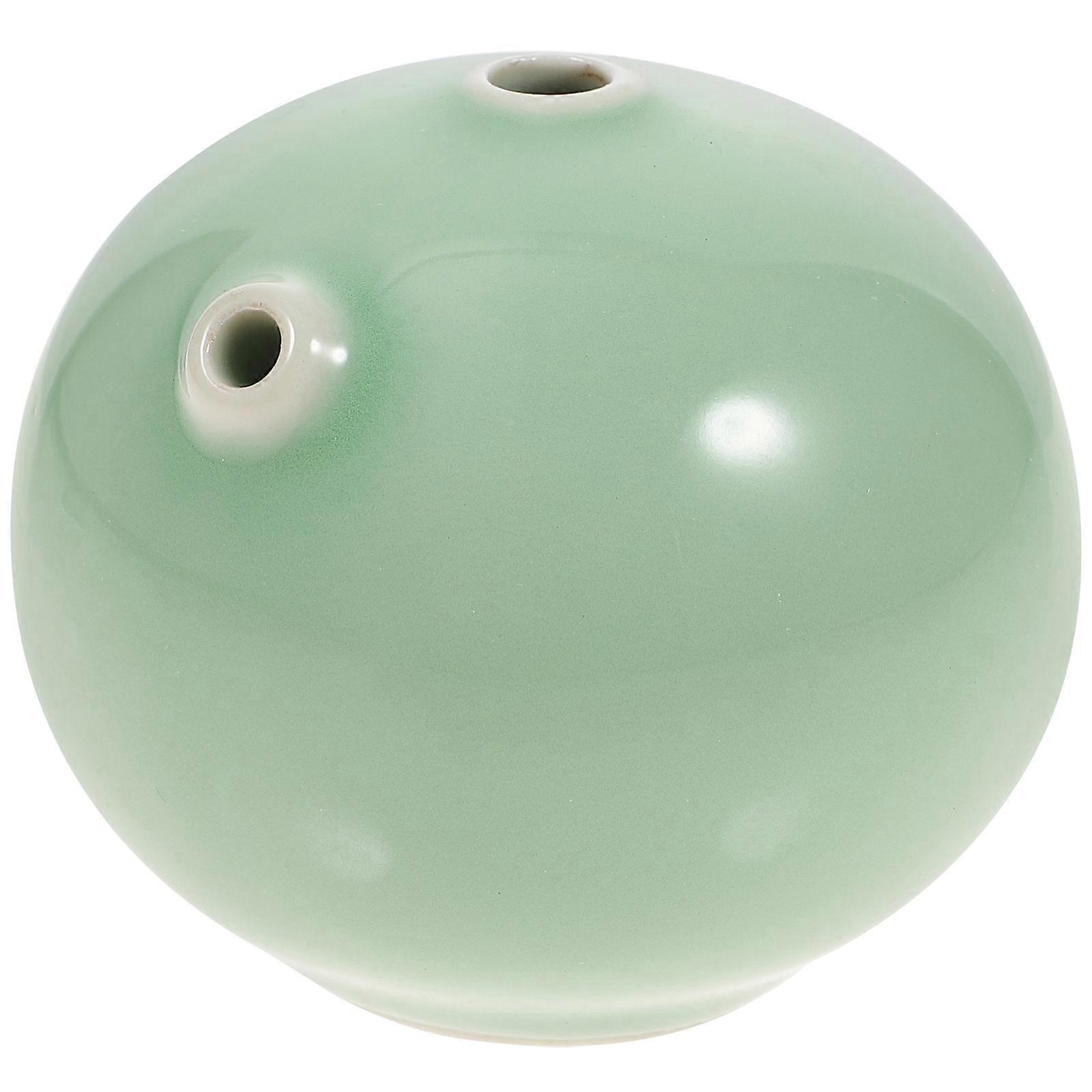 Ceramic Green Water Dropper for Calligraphy and Painting Ink Stone Use and Storage