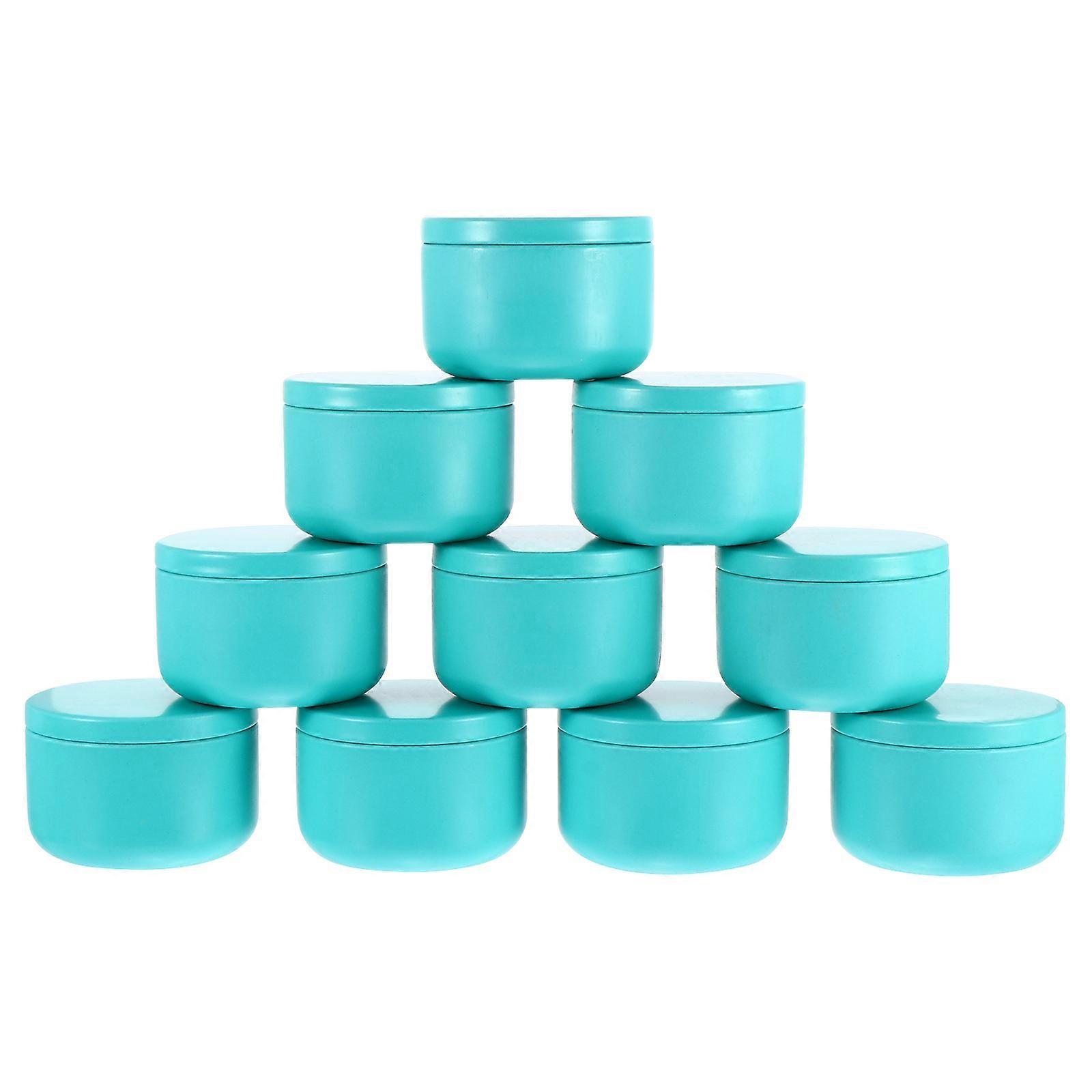 12Pcs DIY Candle Tins Round Containers with Lids for Candle Making Arts Crafts