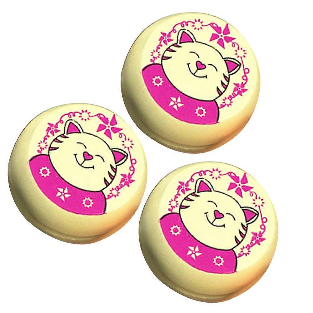 Educational Wood Yoyo Toy For Children Recognition And Exercise 3Pcs Indoor