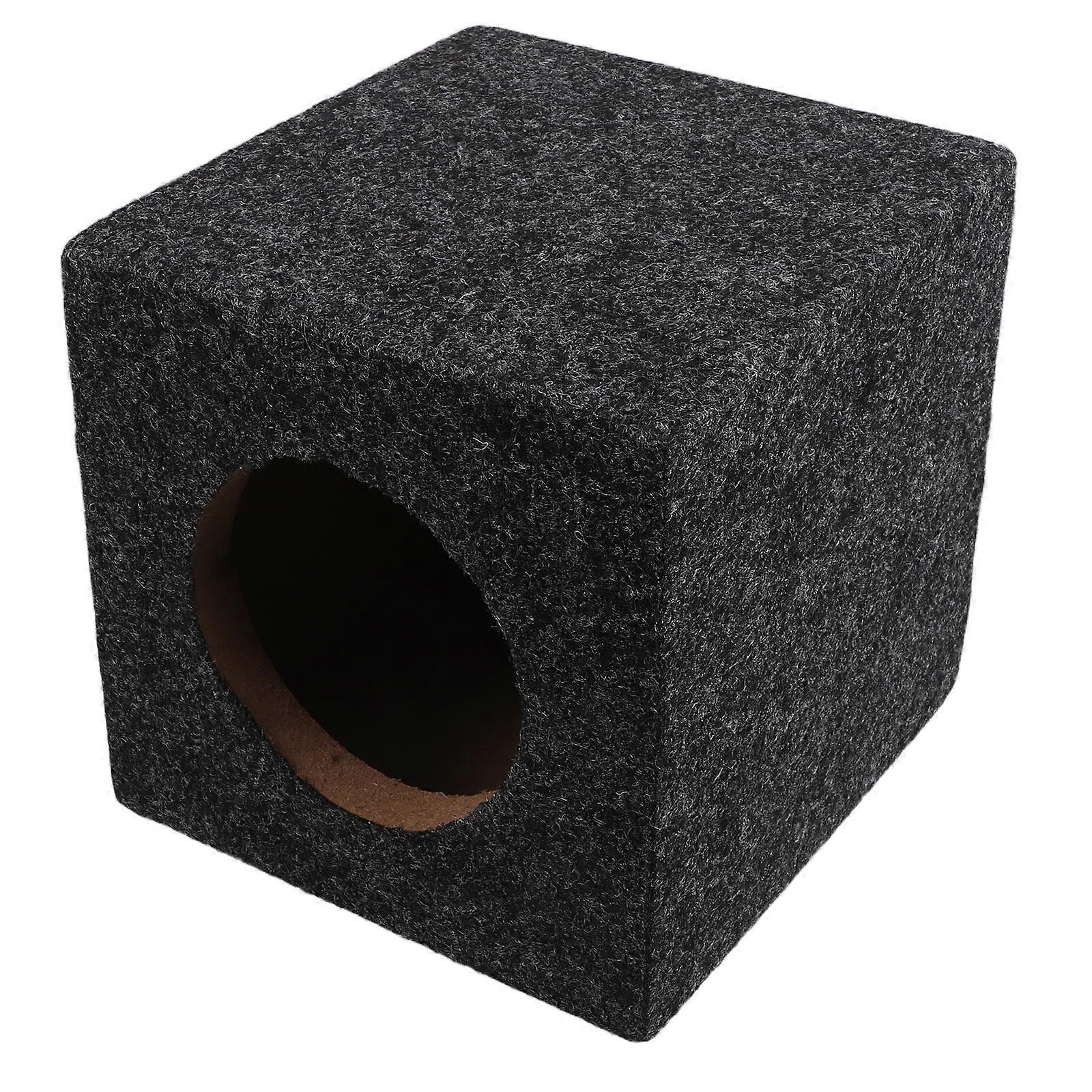 Universal Square Subwoofer Box Cabinet Wooden Audio Speaker Enclosure for Home, Vehicle, and Truck Use