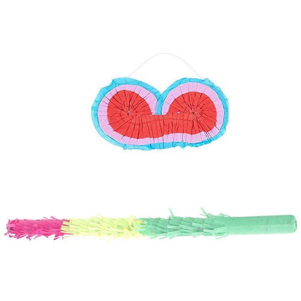 Hemoton 1 Set of Colorful Piñata Stick Eyeglass Prop for Party Game Supplies Carnivals and Festival