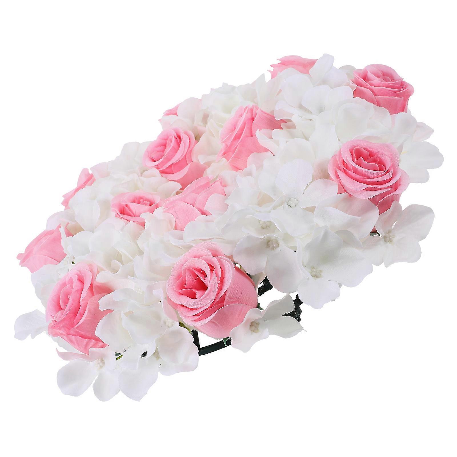 Spring Wedding Wreath Artificial Flower Candle Ring For Table Centerpiece