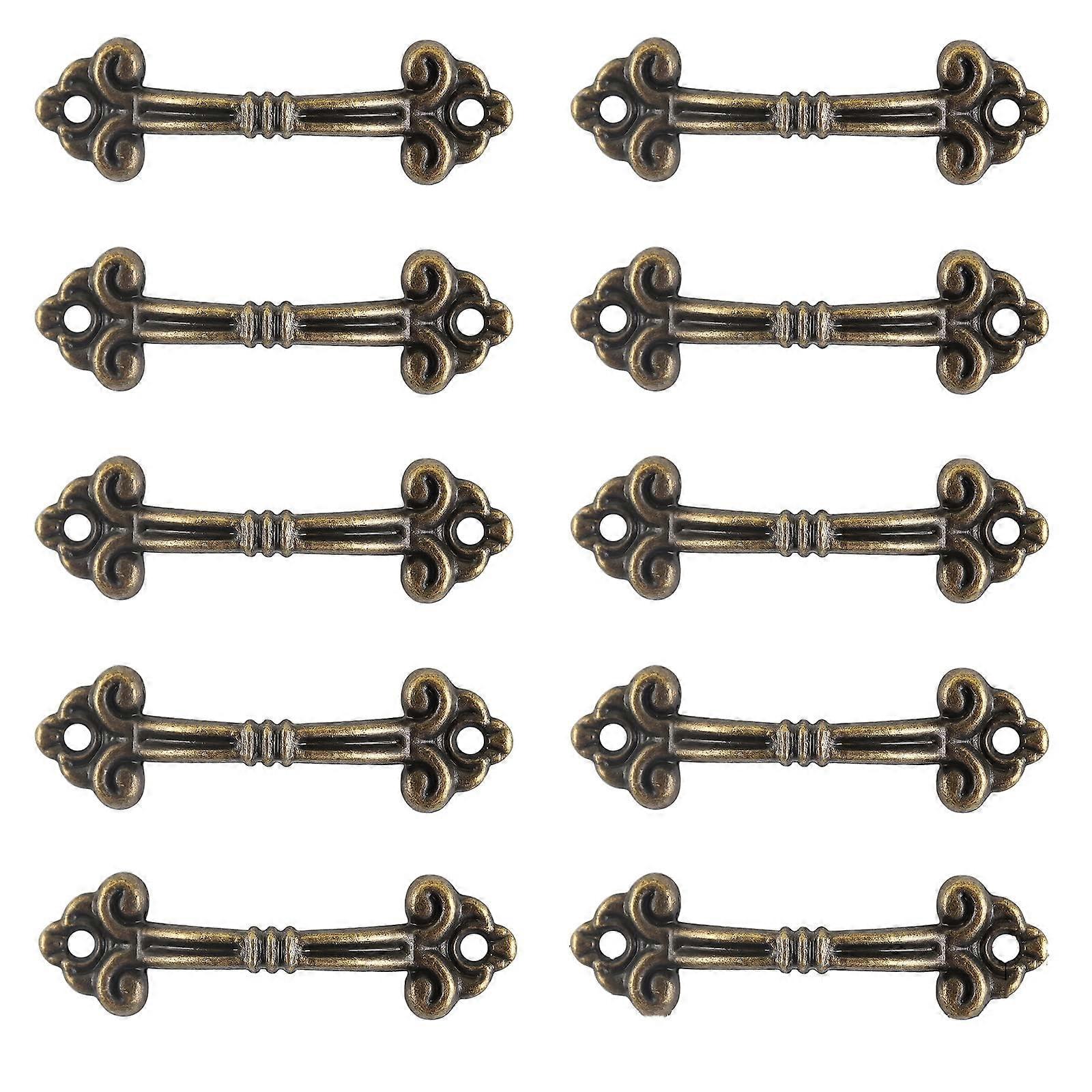 Antique Bronze Drawer Pull Knobs - 20 Piece Set with Bipedal Nail for Crafting, Scrapbooking, and Mini Box Hardware
