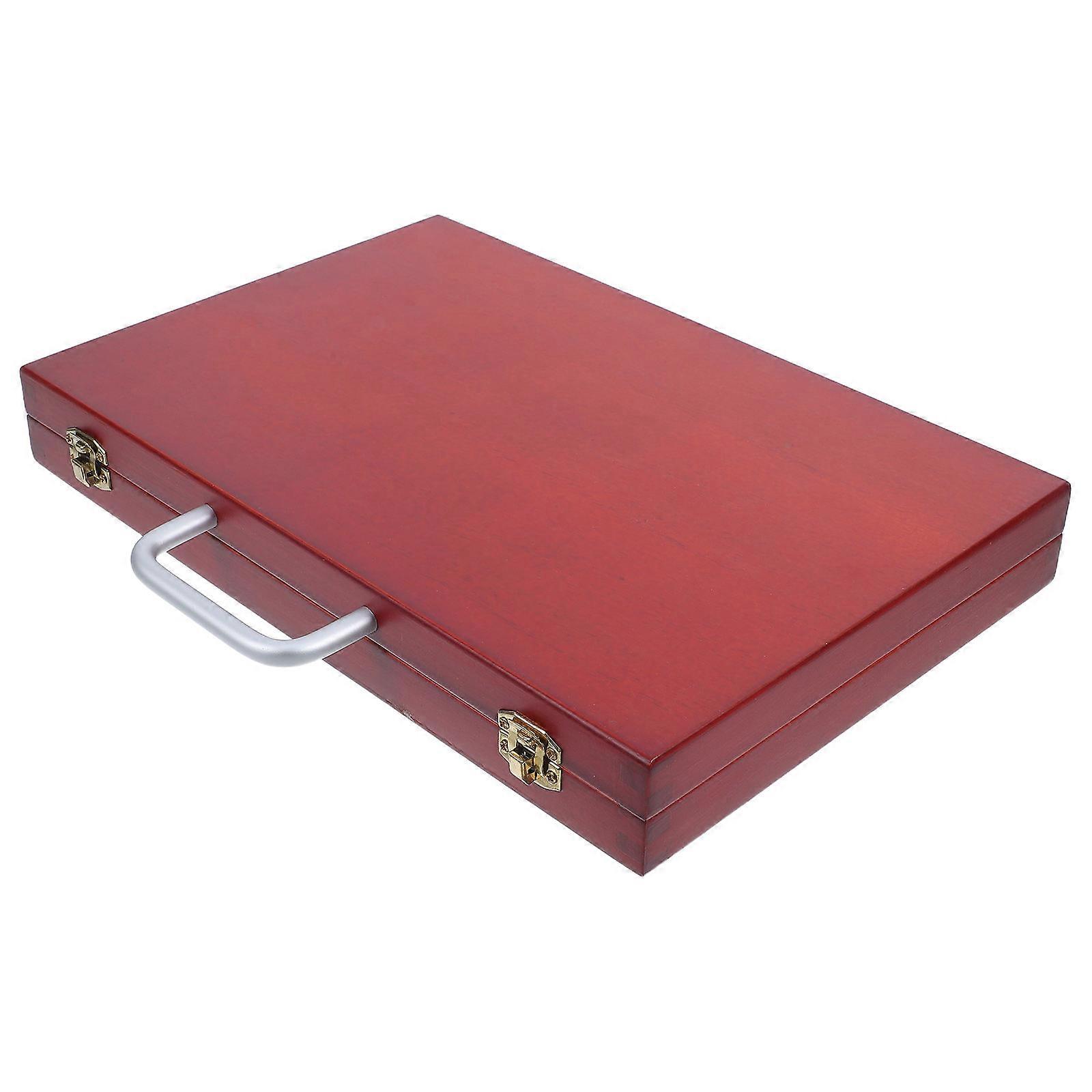 Lightweight Wooden Painting Tool Container For Art Classes Featuring Elegant European Style 1Pcs