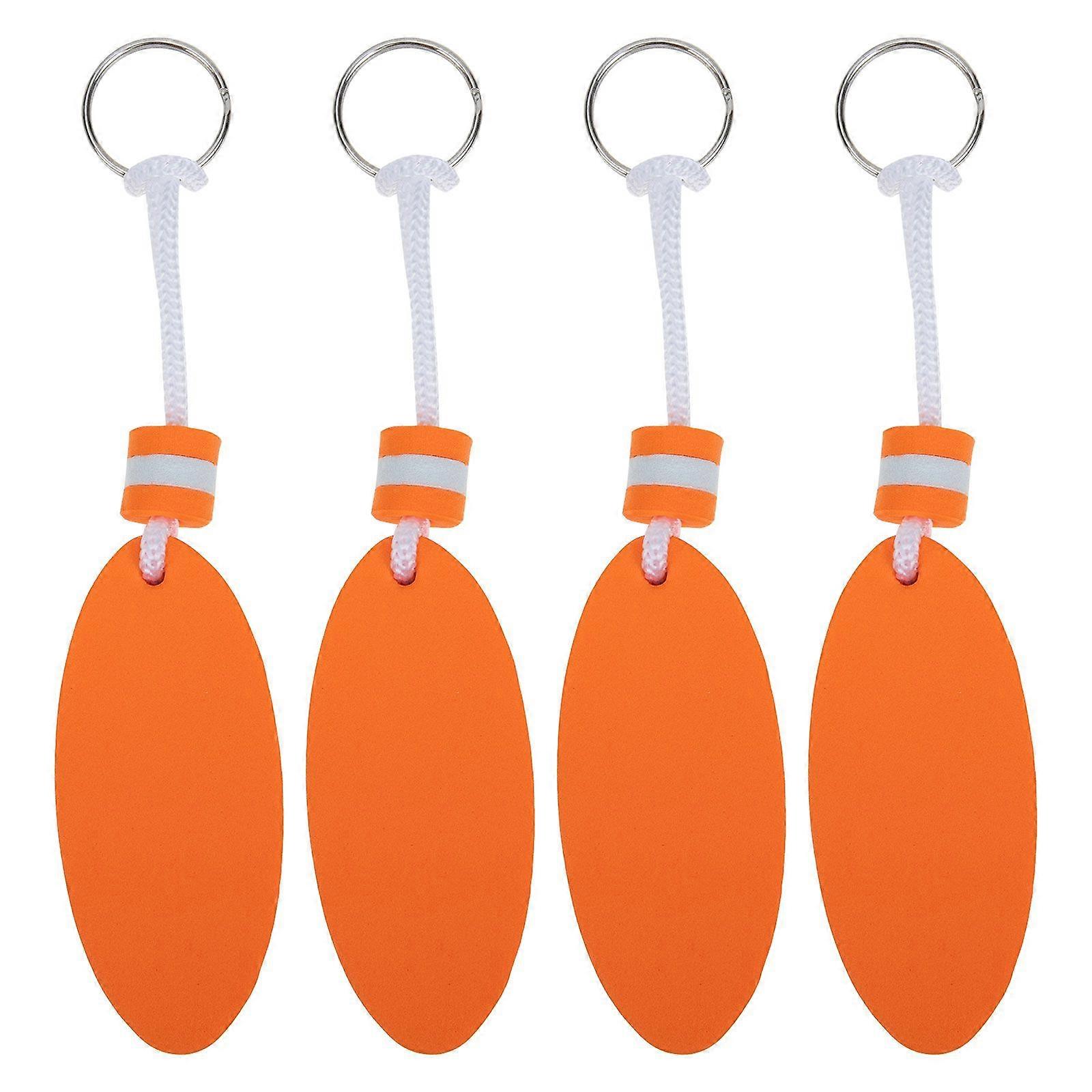 4Pcs EVA Key Chain Floating Keychain Waterproof Key Chain Surfboard Pendant Keychain