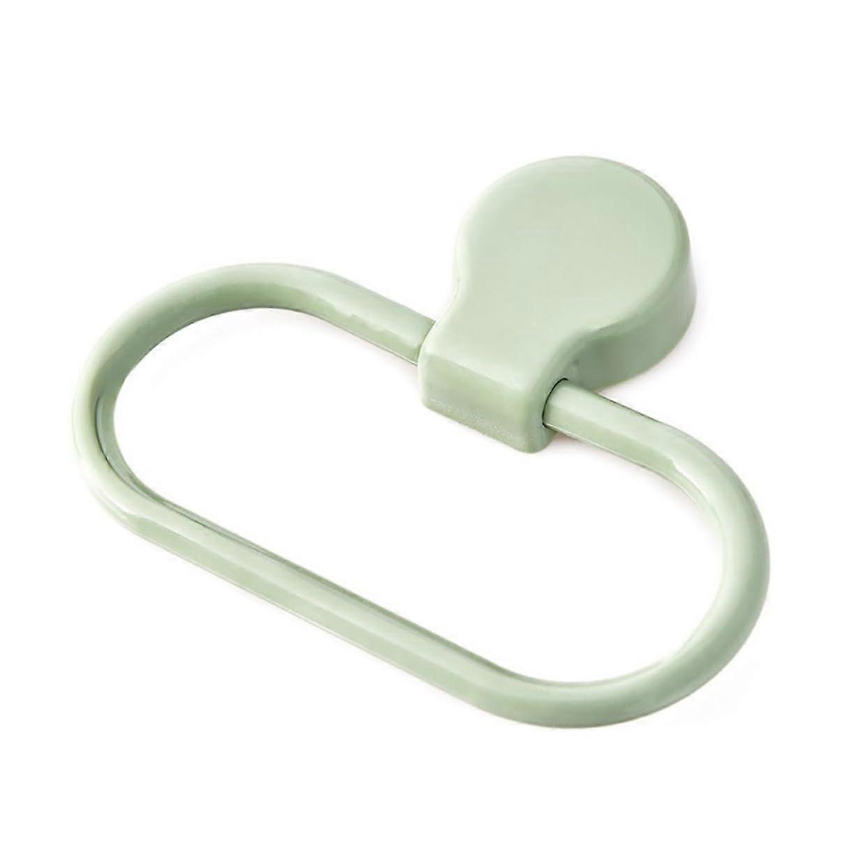 Selfadhesive towel holder without drilling, green for bathroom and kitchen