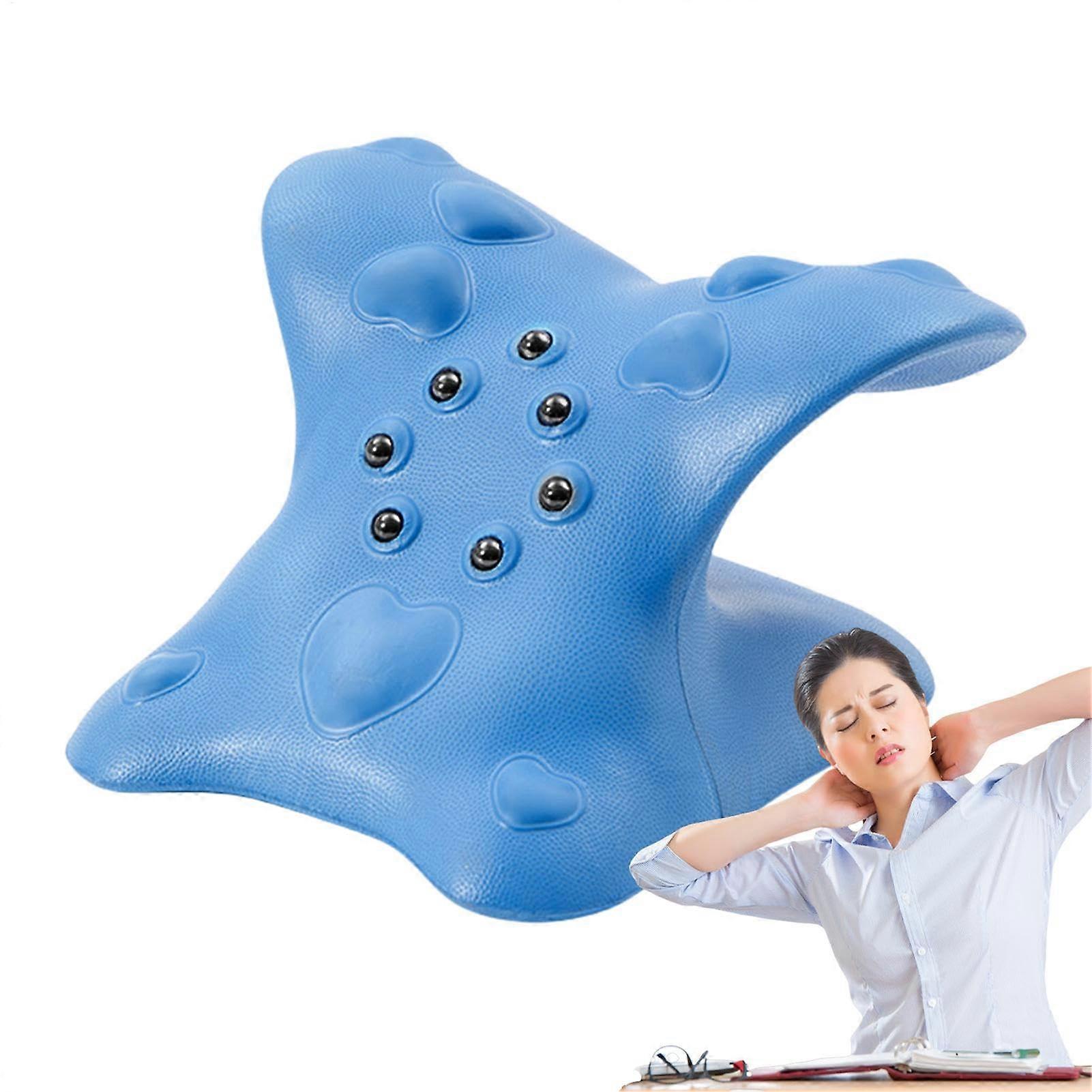 Neck Traction Device for Travel - Cervical Muscle Relaxation Tool and Neck Curve Corrector for Spinal Alignment