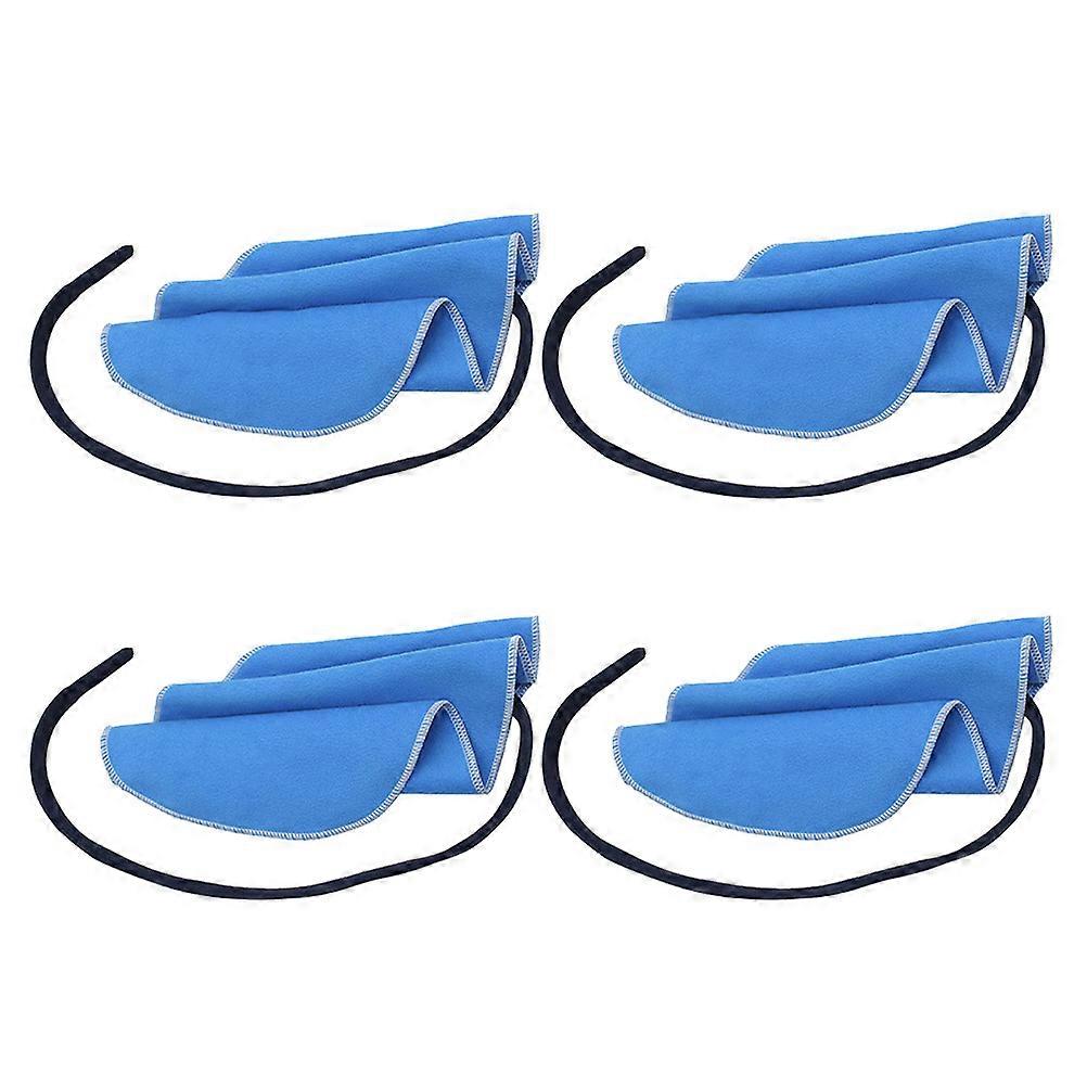 Musical Instruments Cleaning Cloth For Clarinet With Moisture Absorption Function 4Pcs Blue Color