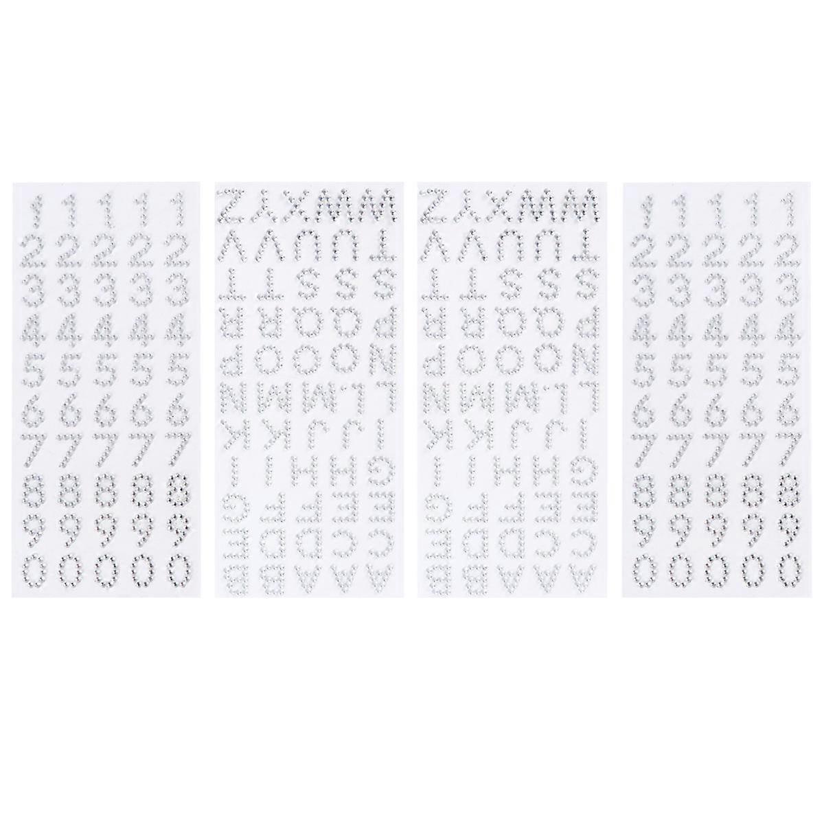 Acrylic English Letters and Numbers Toy for Kids Safe Educational Puzzle Silver Size 2 Sheets