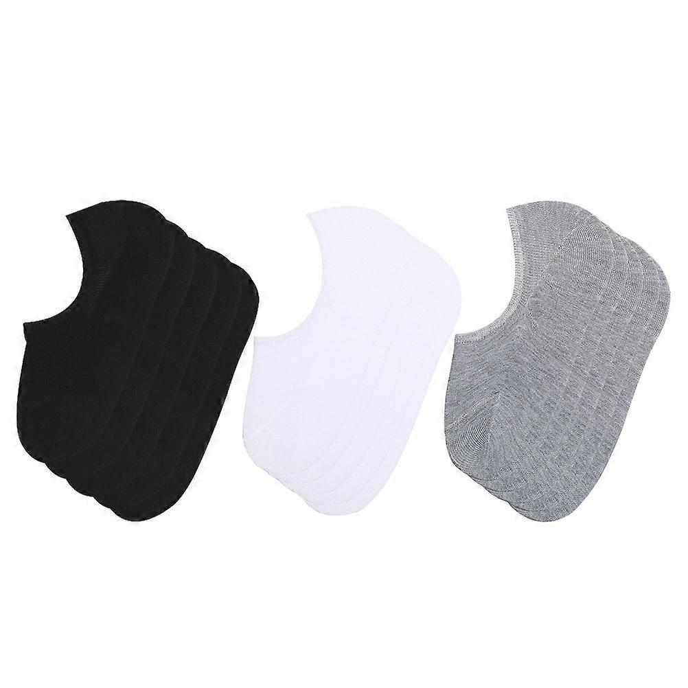 Breathable Socks 15 Pairs Antiskid Ankle Socks For Indoor Activities Assorted Color Sweat-absorbing Non-slip