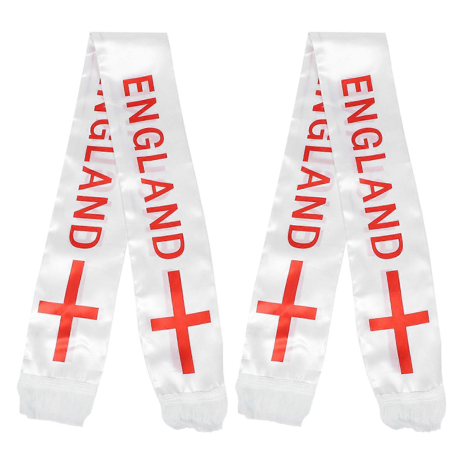 Fan Scarf 2Pcs Soccer Decorations For Party Designed For Sports Events One Size Fits All Festive Atmosphere