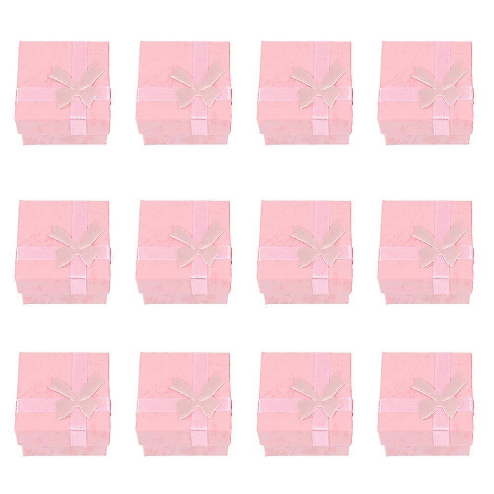 12pcs Bowtie Gift Boxes Present Storage Boxes Decorative Gift Jewelry Containers