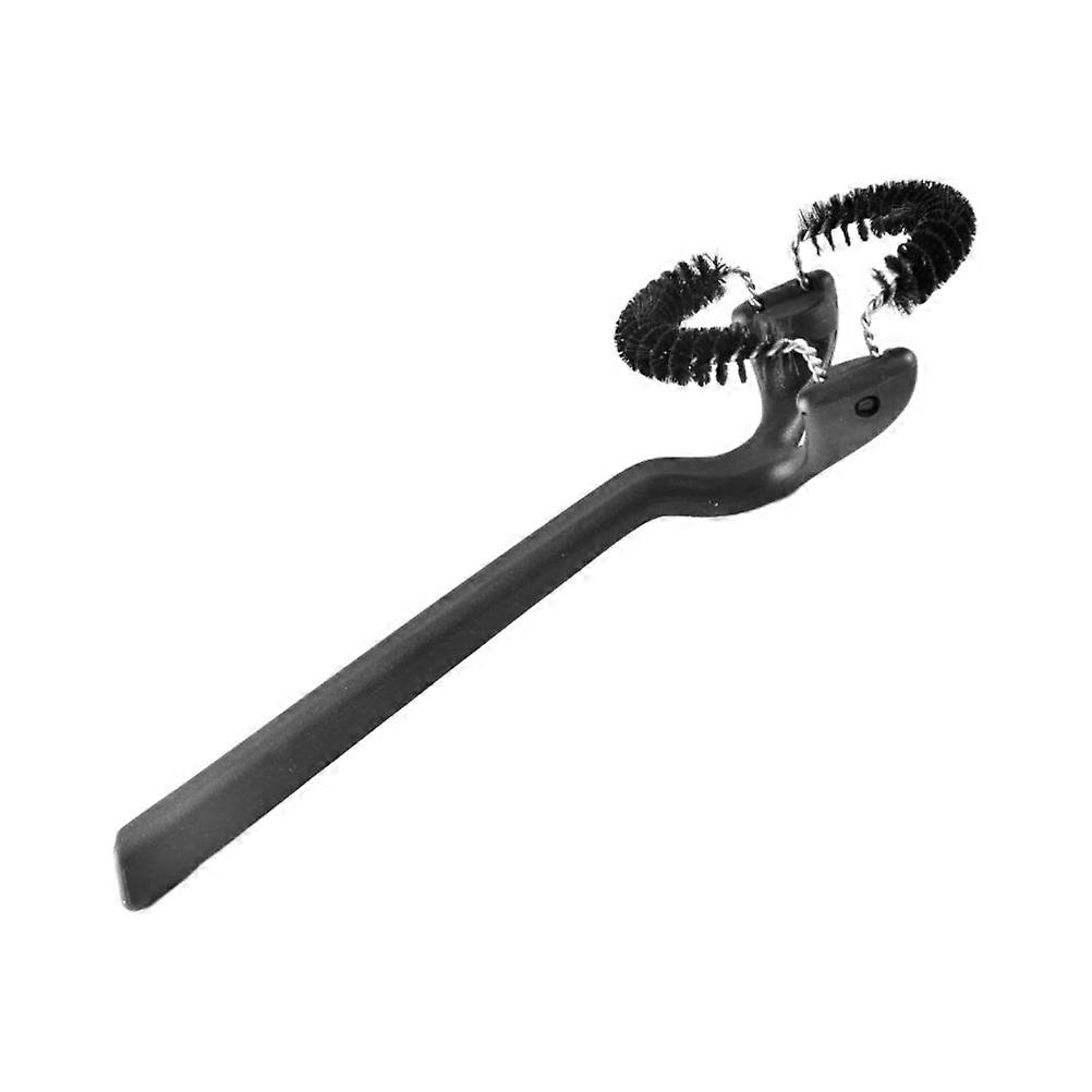 Coffee Machine Cleaning Brush with Long Nylon Handle Protects Hands and Prevents Mess 1PC Black