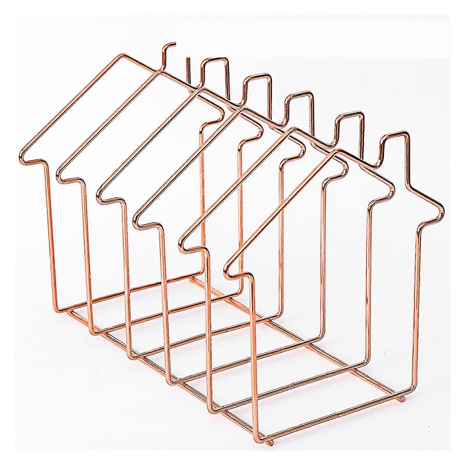 Library Metal Bookends Decorative Book Stoppers for Shelves, Gold Color, Size B, Durable Design for Home Office Use