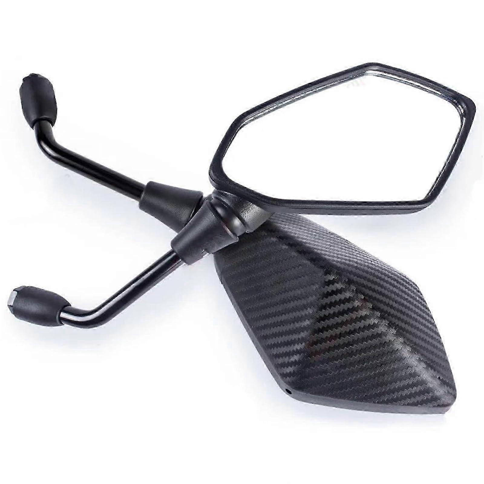Pair of Carbon Fiber Motorcycle Rearview Mirrors 2025