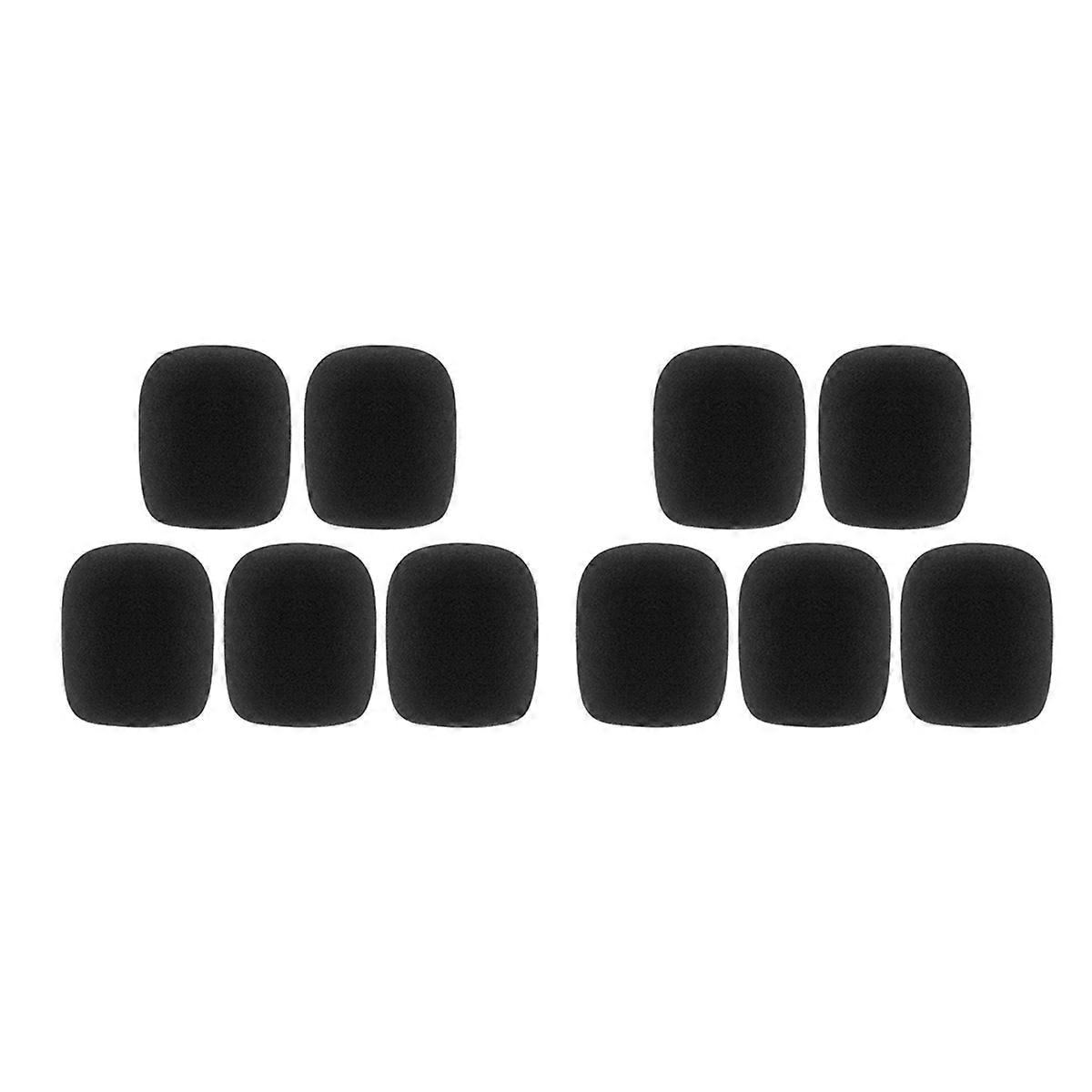 10pcs Mic Cover Microphone Windscreen for Most Handheld Microphone Windshield Thick Breathable Foam Mic Protector
