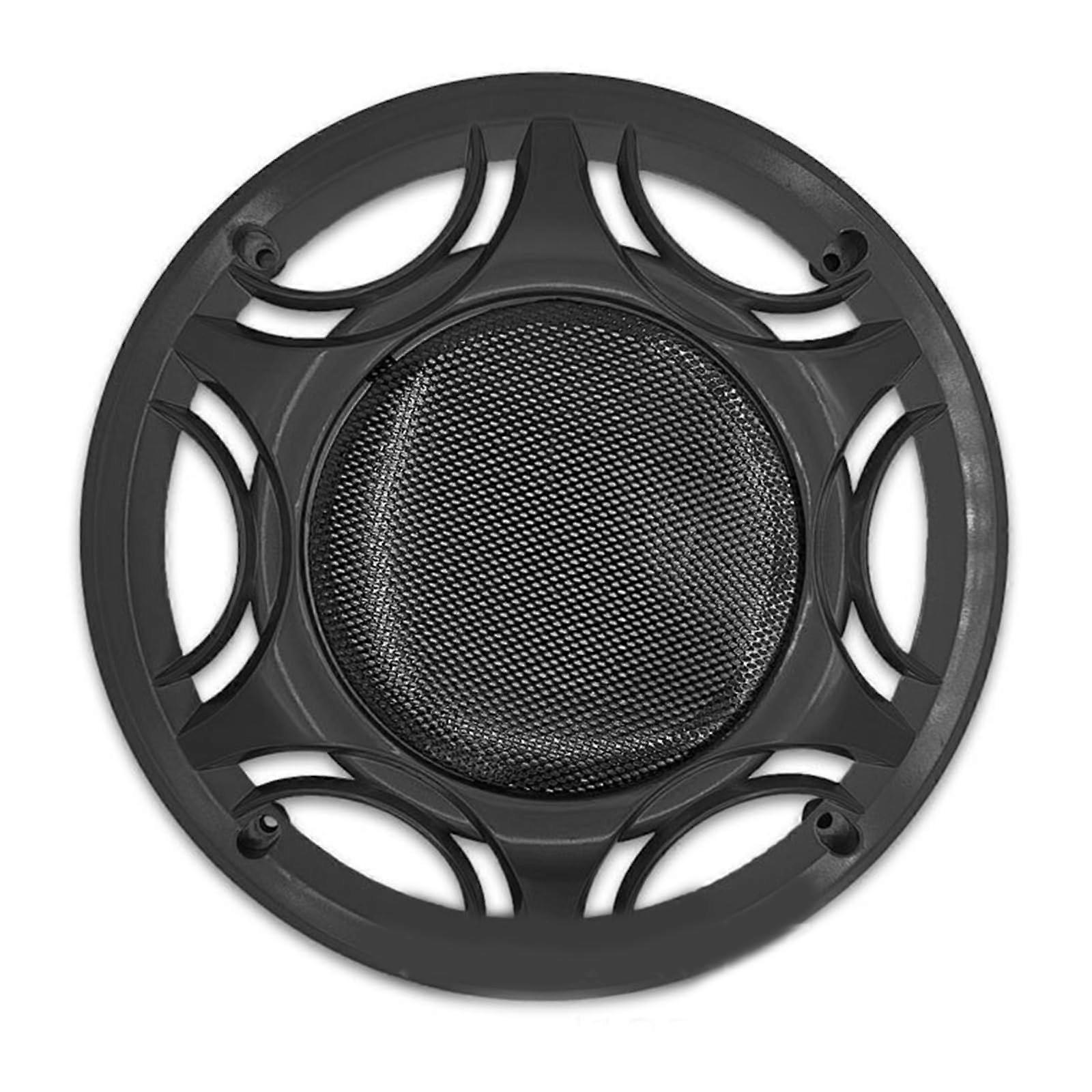 8-Inch Speaker For Car And Home Audio, Black Plastic Frame, Metal Grille With Wire Mesh Enclosure