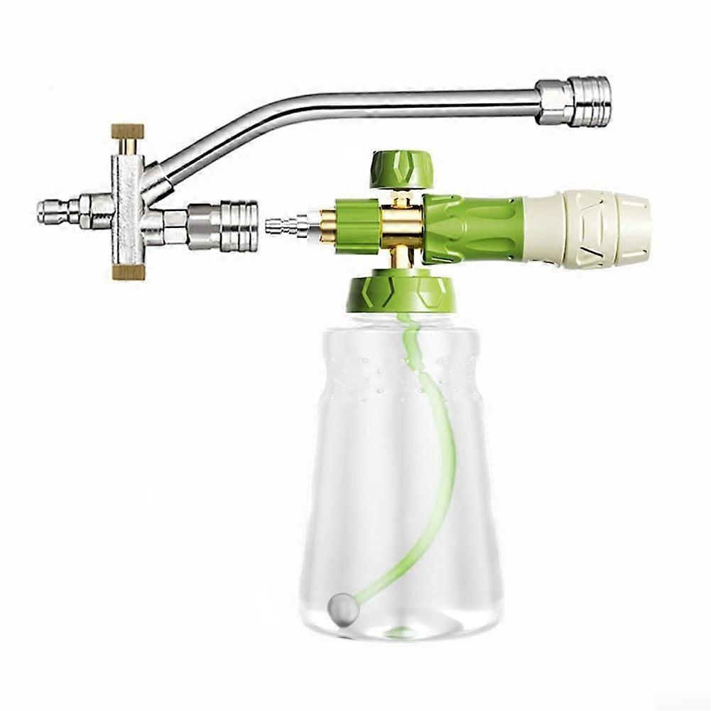 pressure foam spray bottle with dualsided connection, compatible with most pressure cleaners (includes nozzle).
