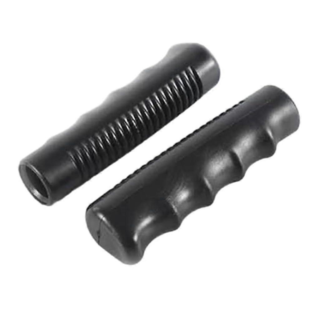 Rubber grips, wheelbarrow grips, round tubes, black replacement grips, 2 pieces (125x25mm)