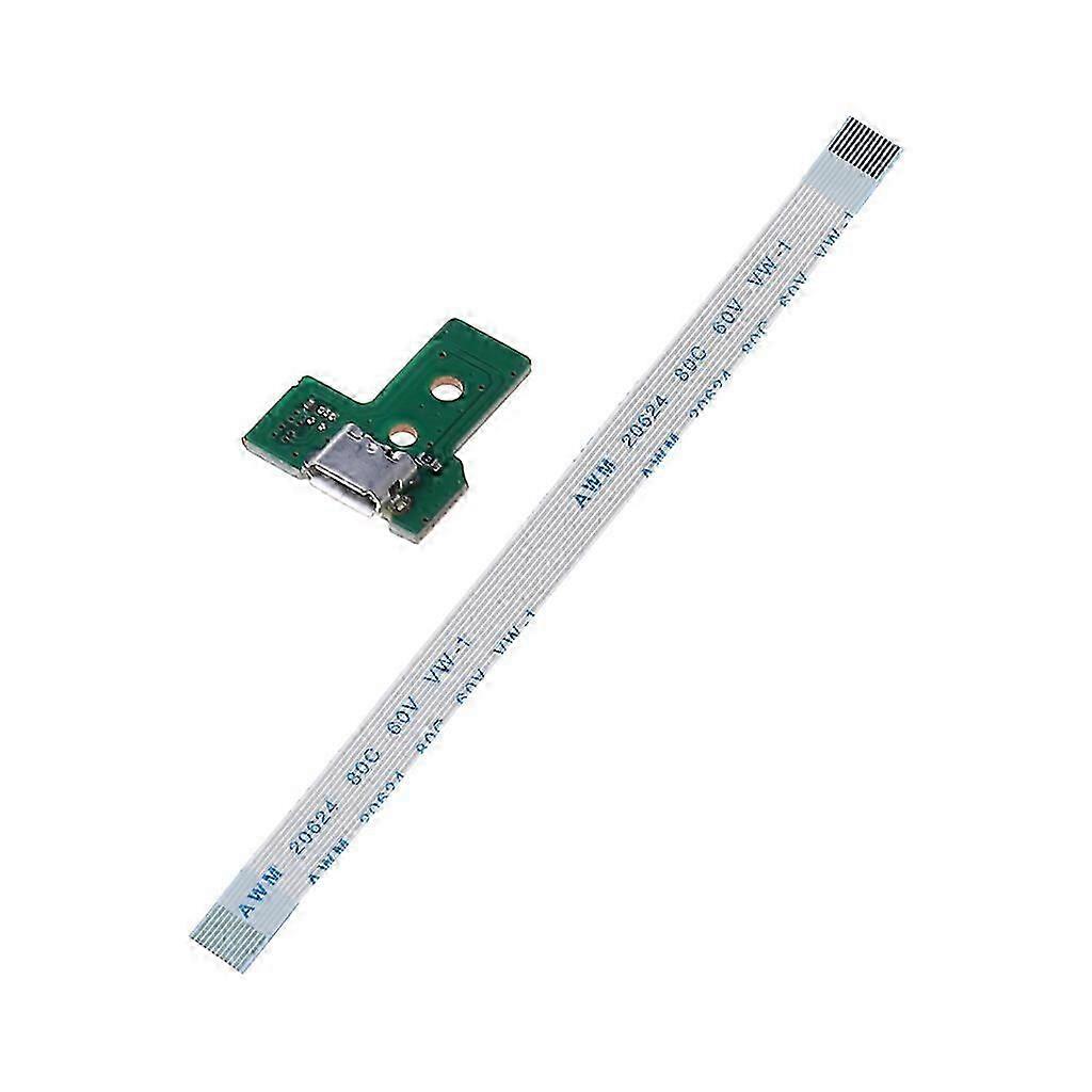 12 Pin USB Charging Port Socket Board with Flex Ribbon Cable for JDS-030 Controller