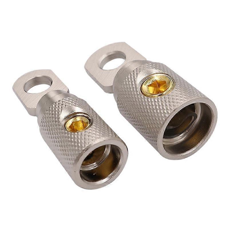 Automotive audio O-type terminal blocks, pure copper nickel-plated, solder-free, various specifications, automotive audio modification