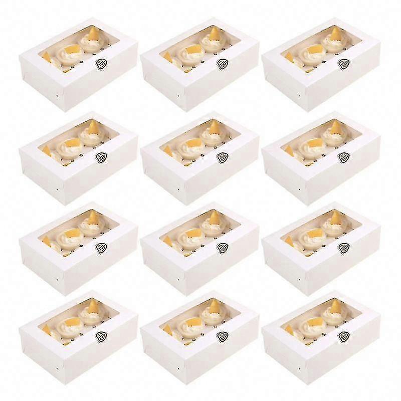 New 12pcs Cake Packaging Box for Bakery Storage