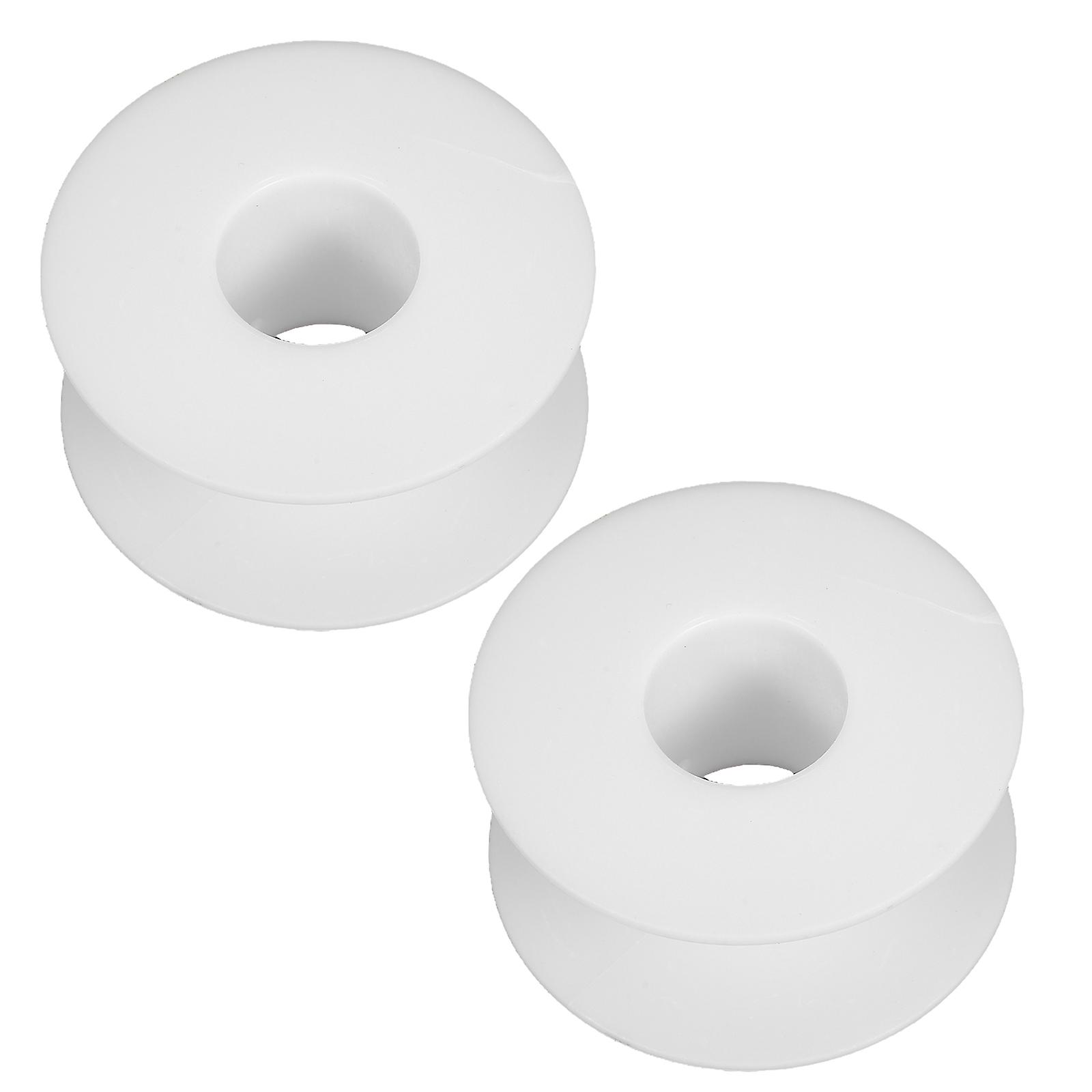 Portable Wire Reel Plastic Bobbin for Diy Projects White Sturdy Material 4Pcs