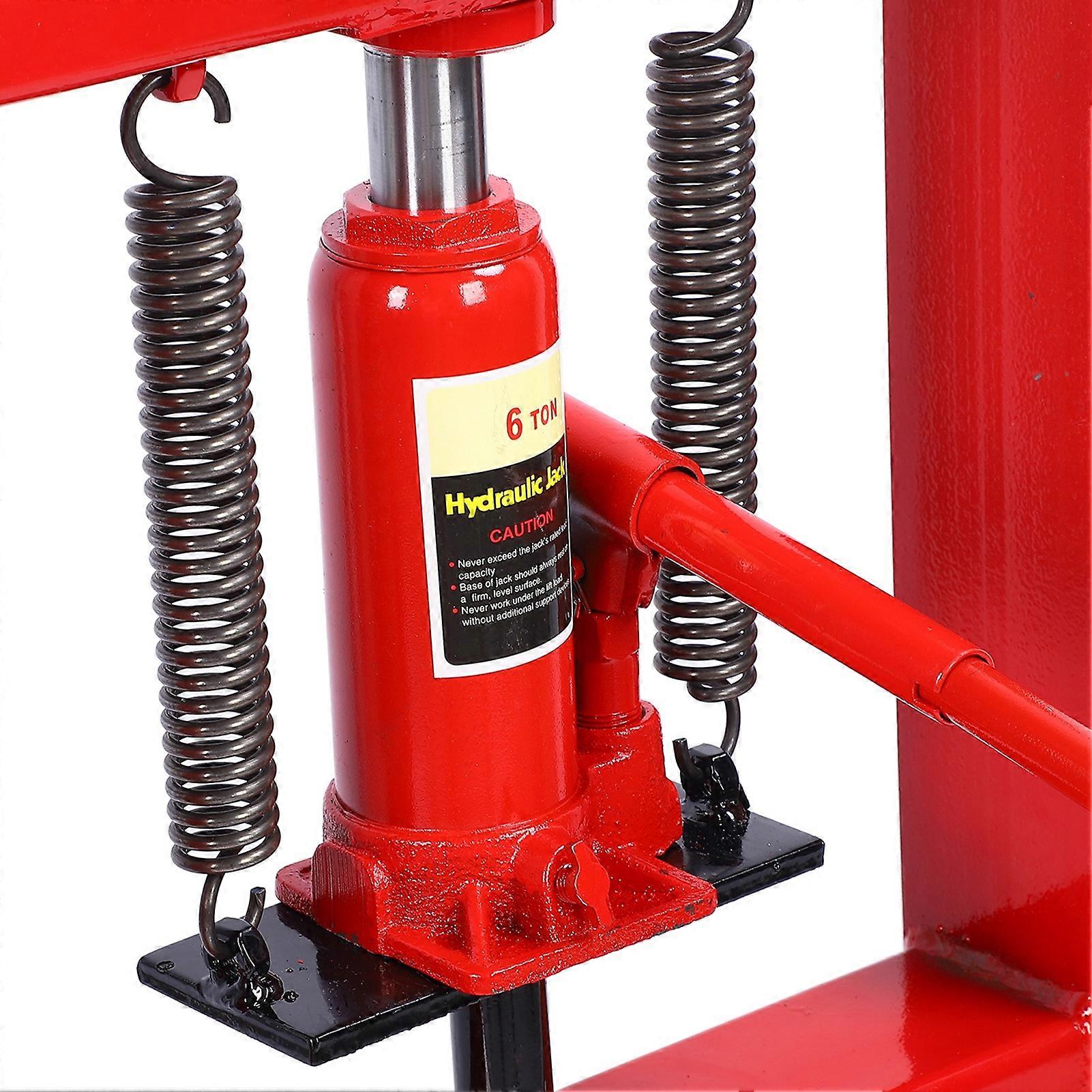 6 Ton 13227.7Ib Hydraulic Floor Press, 32cm Width, Black