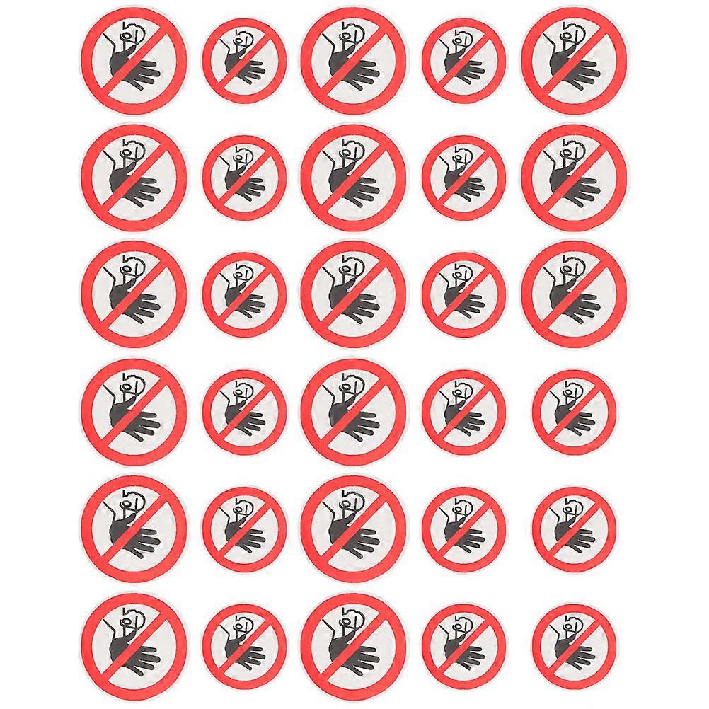 Warning Sign Stickers Do Not Entrance Signs for Warning Use 30Pcs