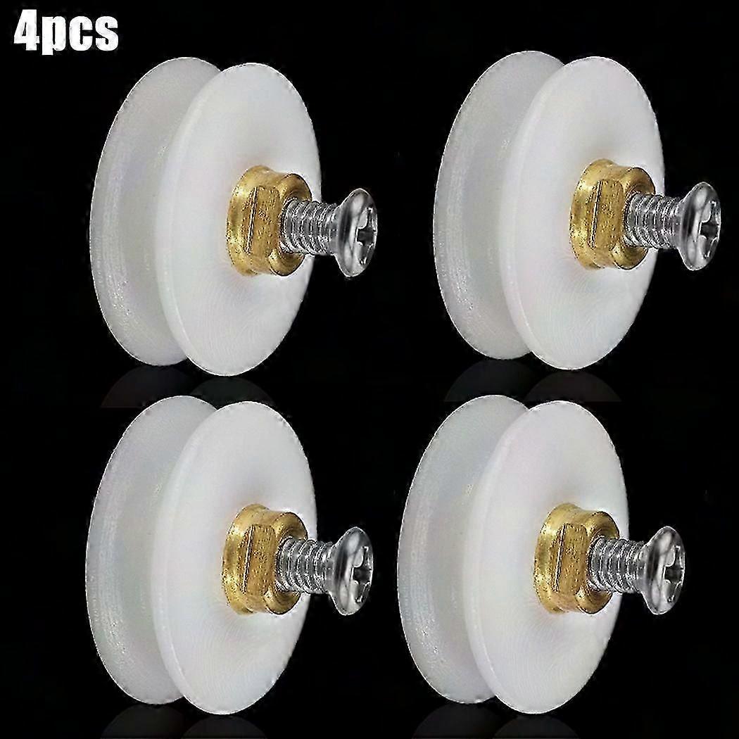 Shower Door Rollers 22mm Grooved Wheels Replacement Set