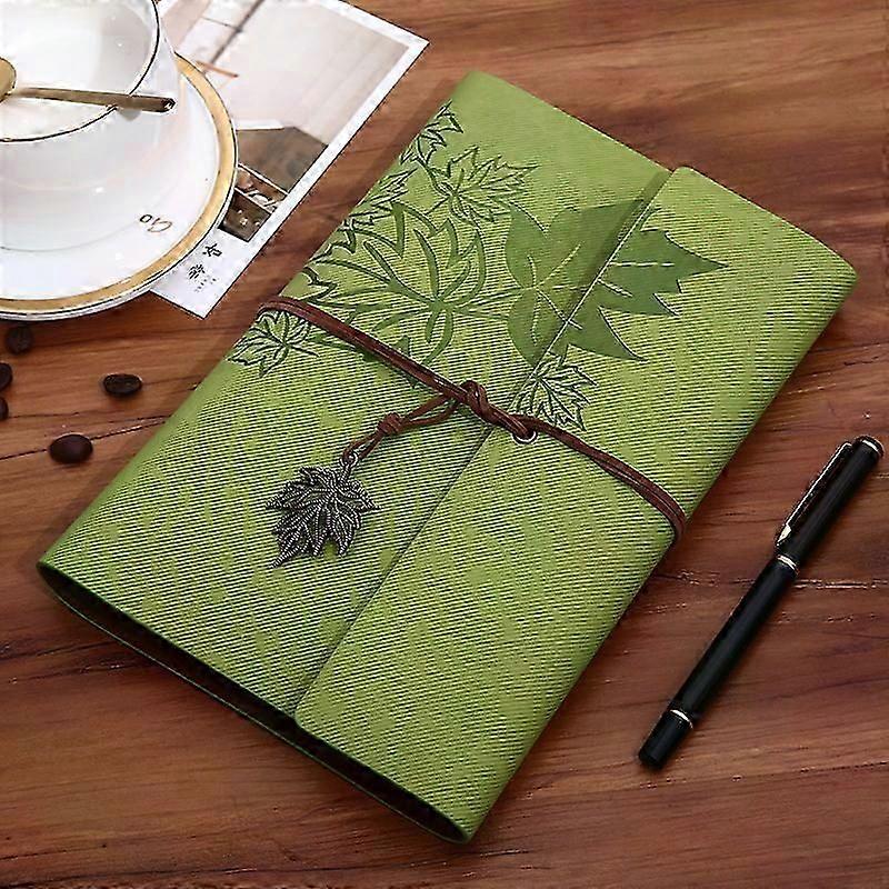 Refillable Leather Journal Notebook, Classic Spiral Bound Diary for Writing