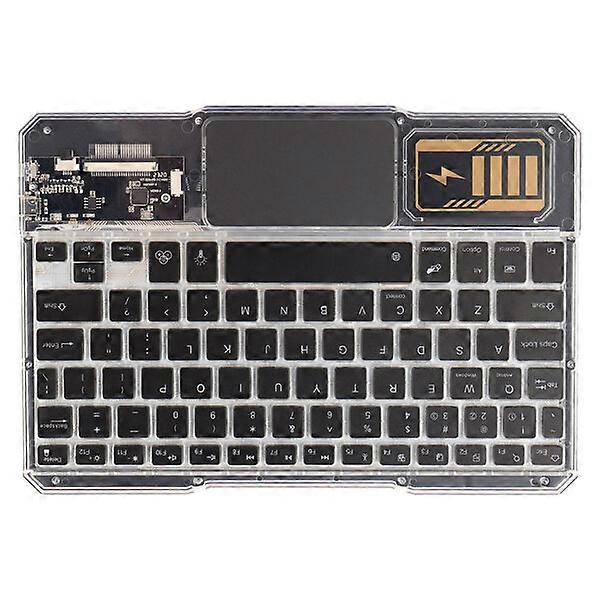 7-color backlit transparent Bluetooth keyboard for Mate tablets