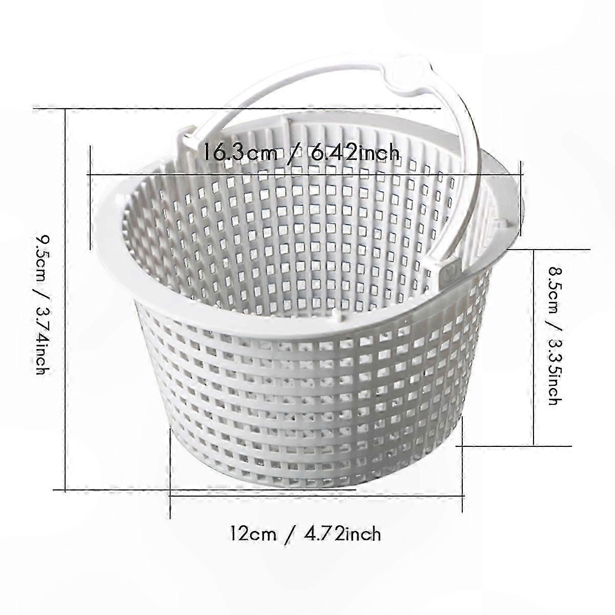2-Pack Pool Skimmer Baskets with Handles for Above Ground Pools, Compatible with Hayward Automatic Systems