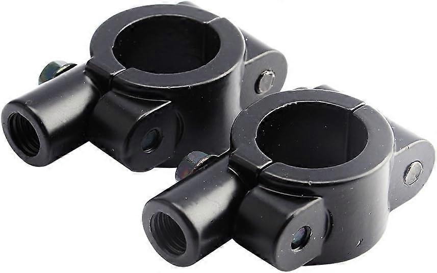 2 pcs Motorcycle Handlebar Mirror Bracket,  Universal 7/8" Handlebar Mirror Clamps 10mm Mirror