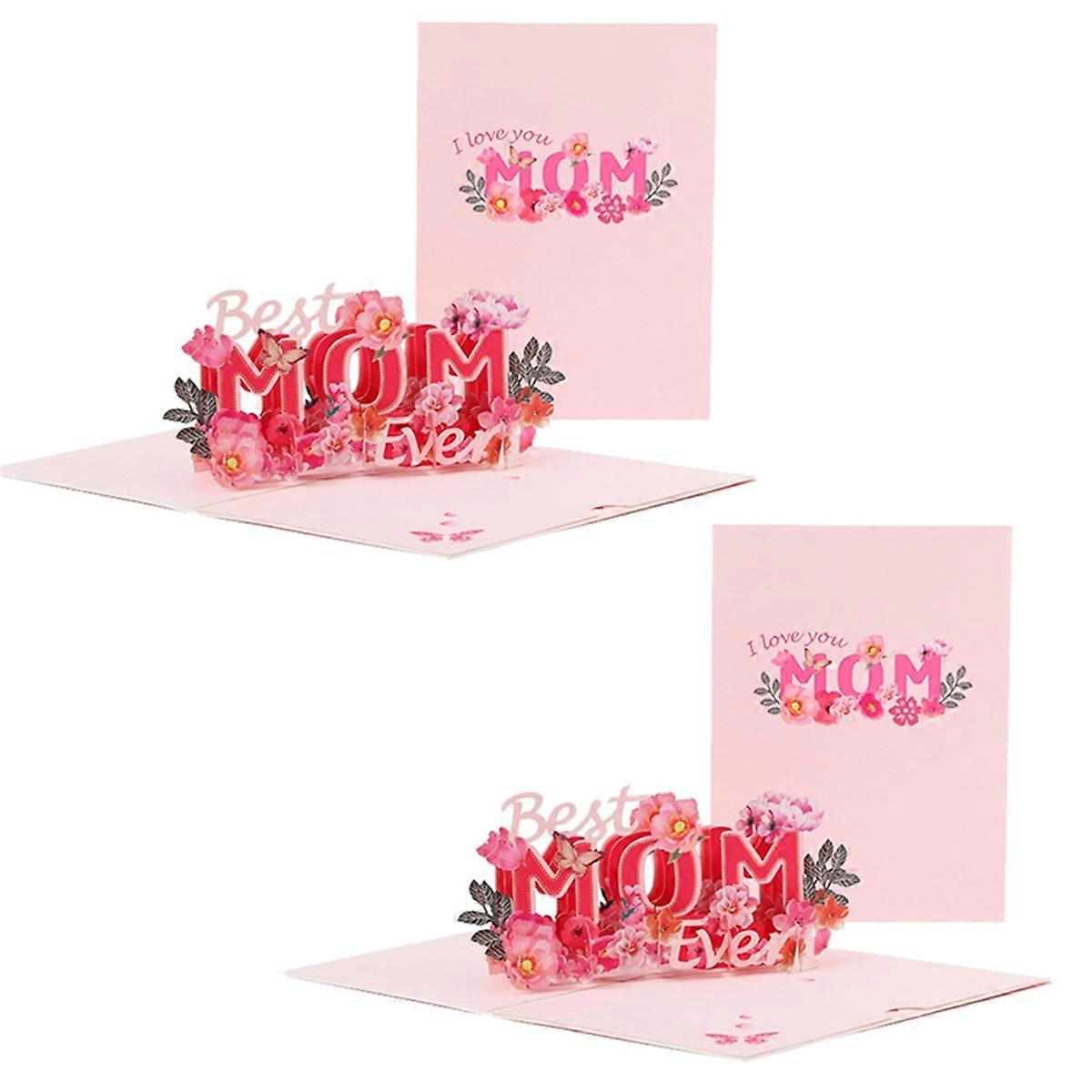 3D Greeting Card Mother'S Day Greeting Card High Quality Exquisite Card Mother'S Day Gift Mother/Female Blessing