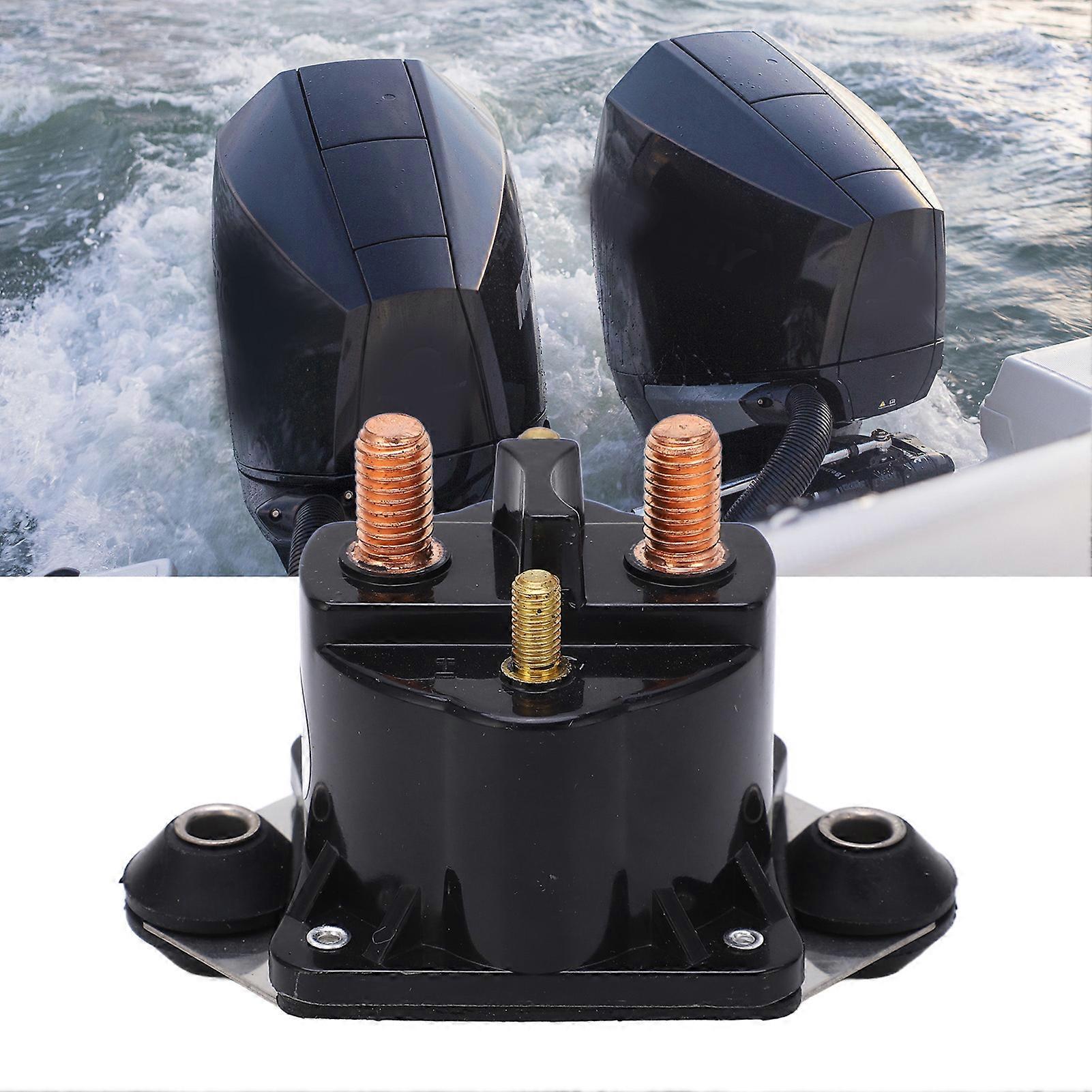 12V Starter Power Trim Solenoid Relay 89‑68258 4 Terminals 100 Amp Intermittent Current for Mercruiser Outboards 