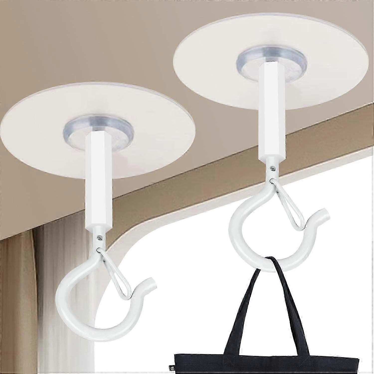 Outdoor adhesive ceiling hooks strong no drill 4 pack