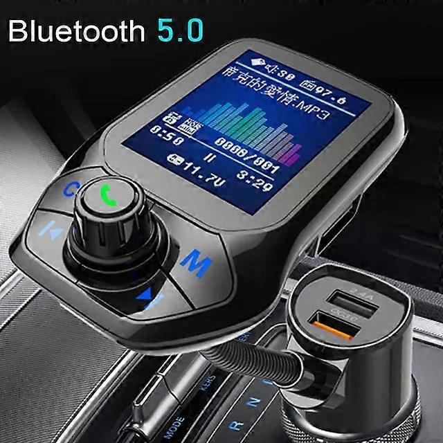 2023 Car MP3 Music Player Bluetooth 5.0 receiver FM transmitter Dual USB QC3.0 Charger U disk / TF Card lossless Music