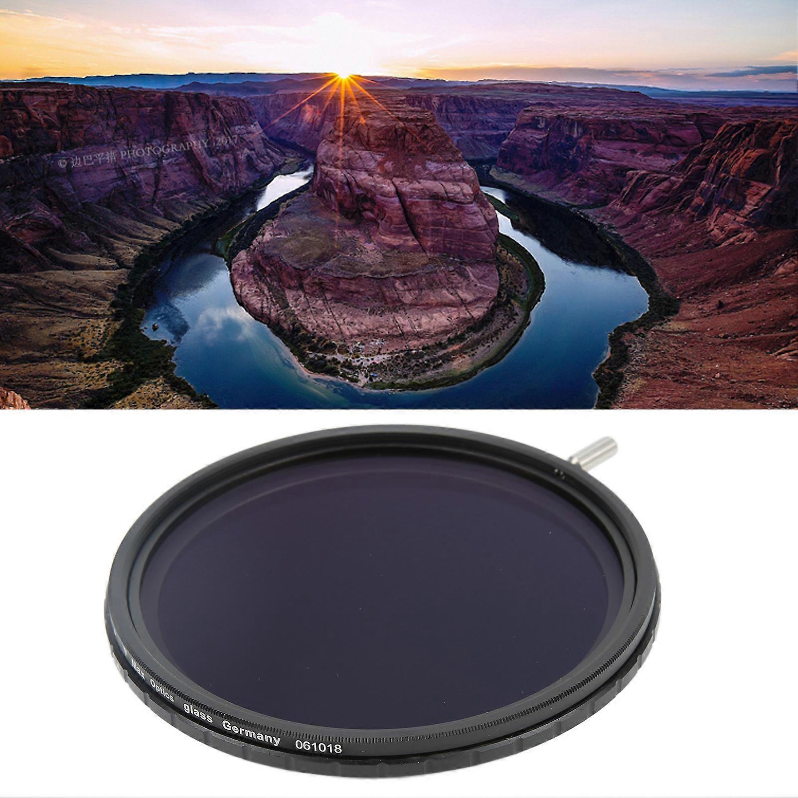 ND2‑32 Camera ND Lens Filter with 1‑5 Gears Adjustment Waterproof Ultra Thin ND Filter77mm 