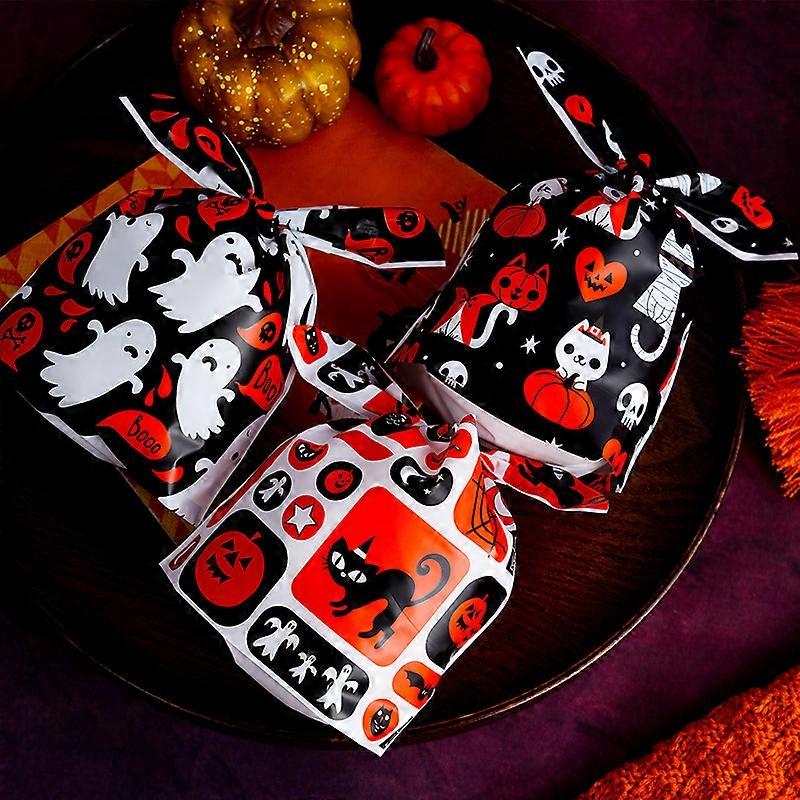 Halloween funny three-in-one candy packaging bag rabbit ears tied plastic bag packaging