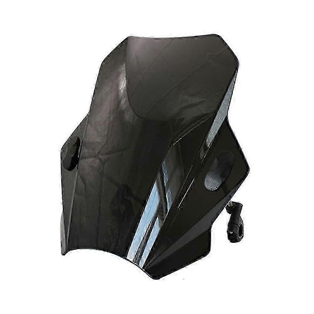 Motorcycle Windscreen Covers Screen Smoke Lens Motorbikes Deflector For (black)