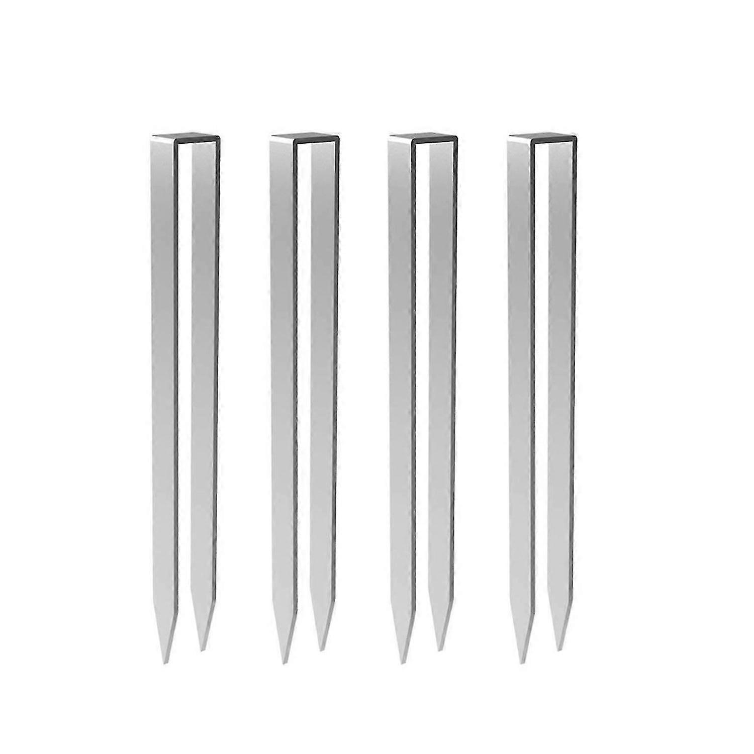 Rose Archs Ground Anchors, Set of 4 for Rose Archs Fixings, Silver