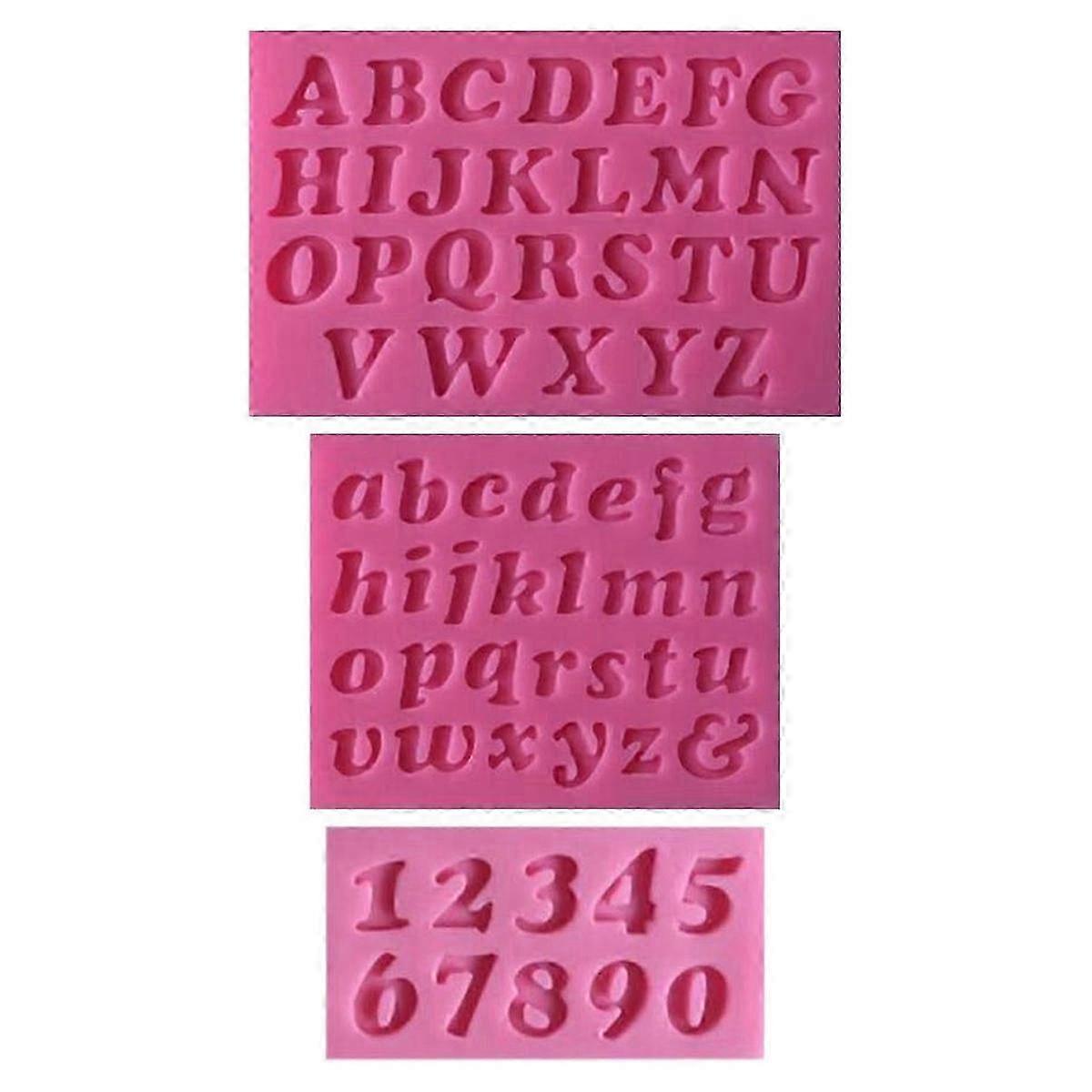 Innovative Food Grade Silicone Molds, Alphabet And Number Shapes, Flexible & Non-Stick, Reusable For All Your Baking Needs, Including Chocolate 2025