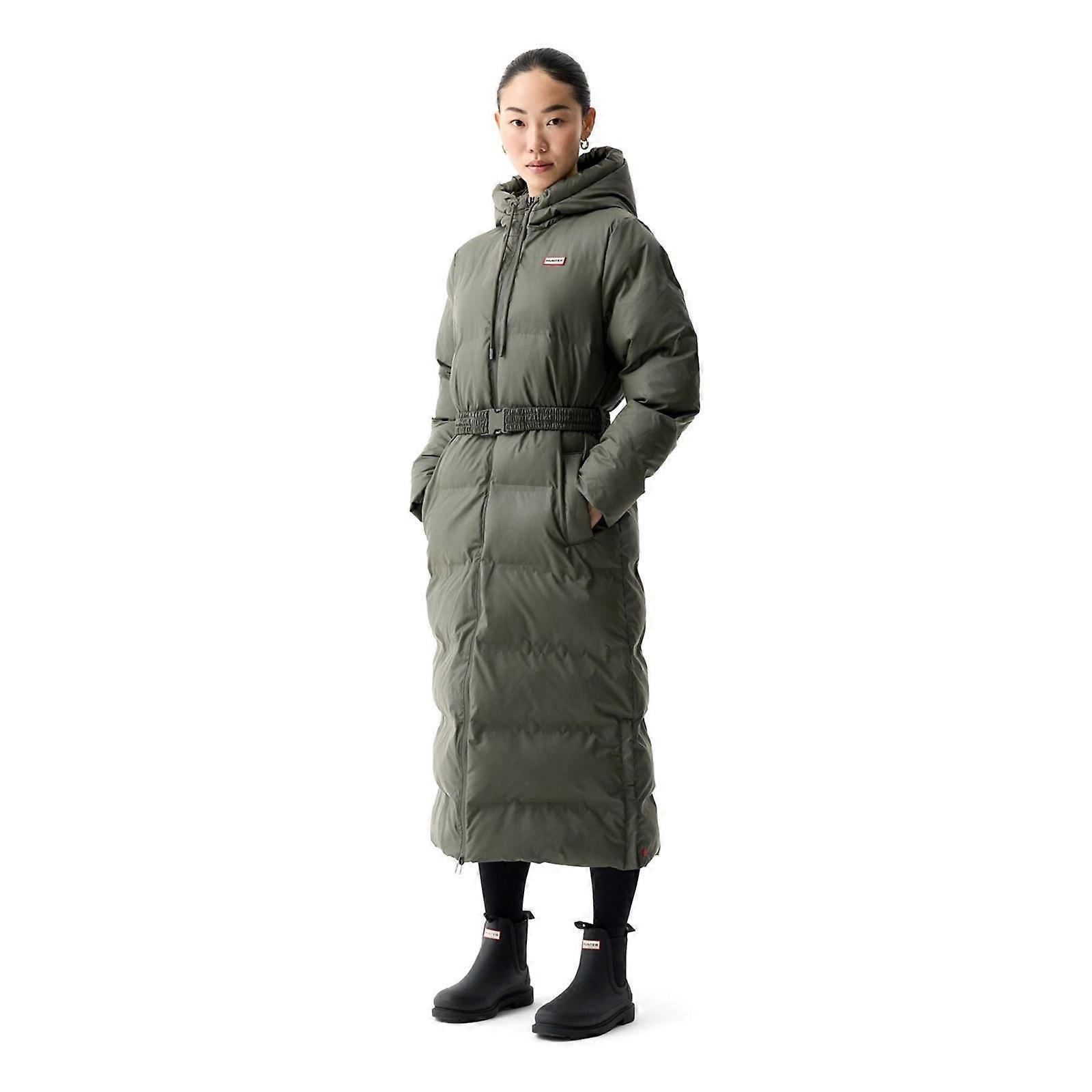 Hunter Hutchison Sonic Long Puffer Jacket Women's Green Puffer Jackets