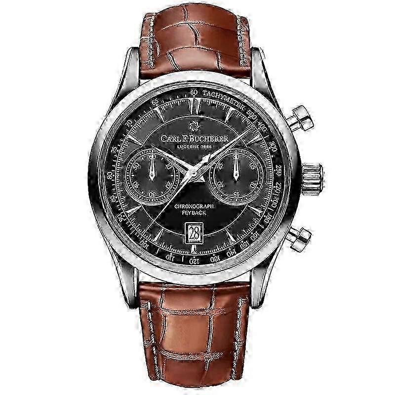 New Carl F. Bucherer Watch Malilong Series Multifunctional Chronograph Top Leather Strap Quartz Men's Watch AAA Clock