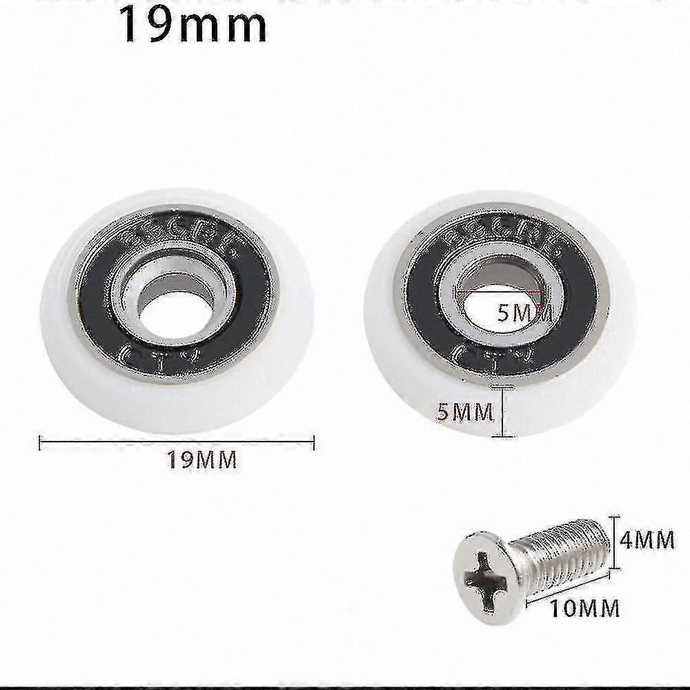 8-Pack Replacement Wheels for 19mm Shower Door Rollers