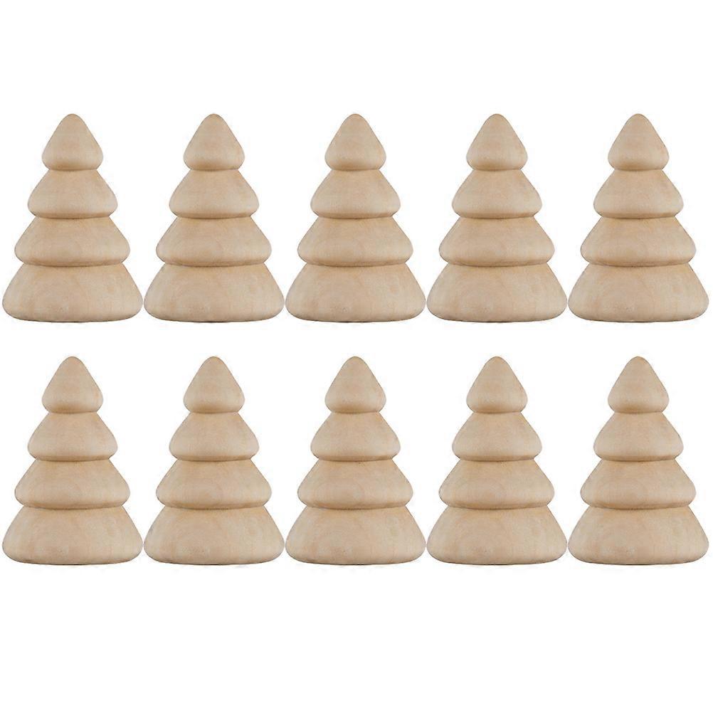 Mini Wooden Trees DIY Craft Decorations Unfinished Wooden Trees 50Pcs